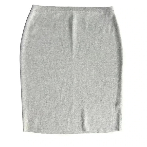 Eileen Fisher The Icons Washable Wool Crepe Pencil Skirt Sea Salt Size P Medium - Picture 2 of 7